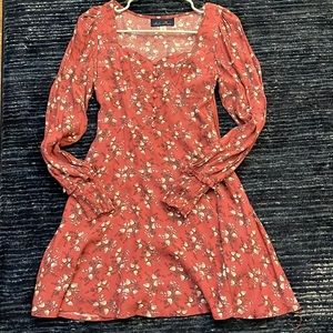 FRANCESCAS RED FLORAL DRESS